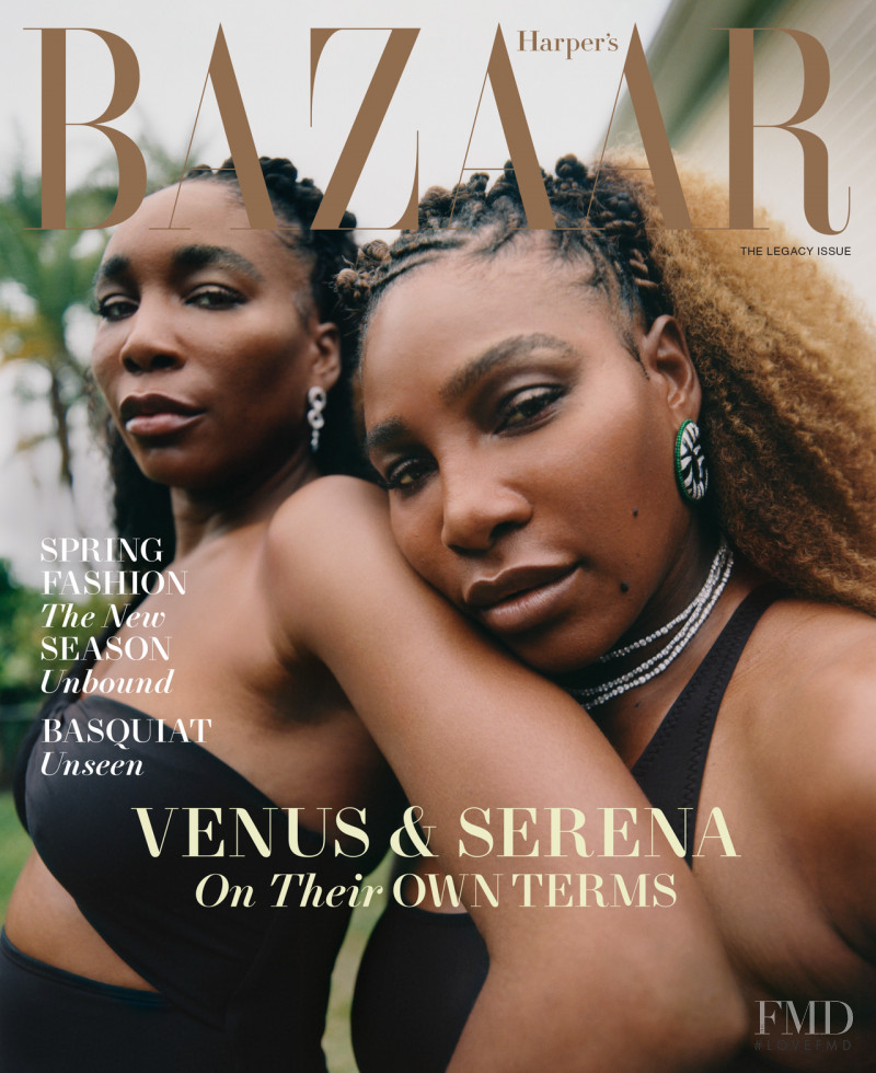 Serena Williams, Venus Williams featured on the Harper\'s Bazaar USA cover from March 2022