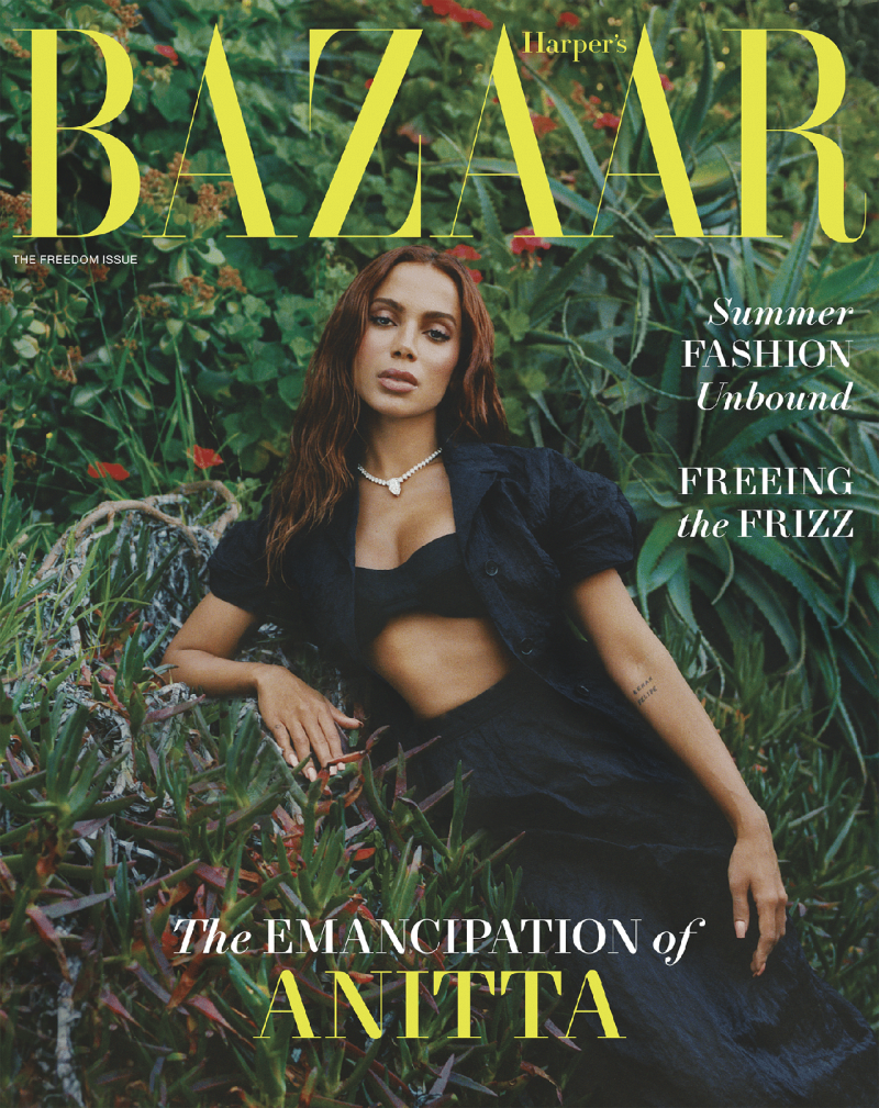 Anitta featured on the Harper\'s Bazaar USA cover from June 2023