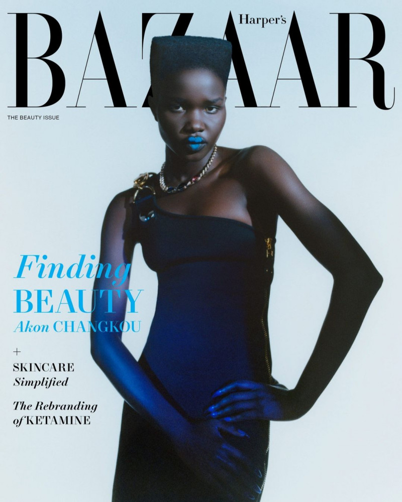 Akon Changkou featured on the Harper\'s Bazaar USA cover from May 2023