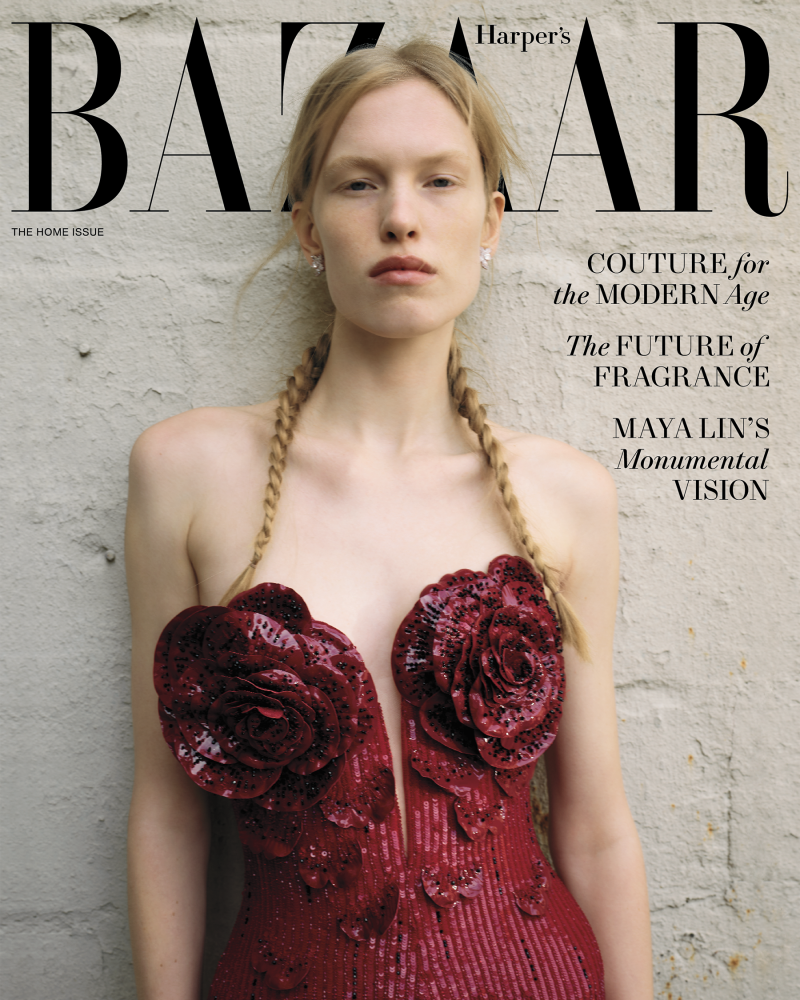 Leanne de Haan featured on the Harper\'s Bazaar USA cover from November 2023