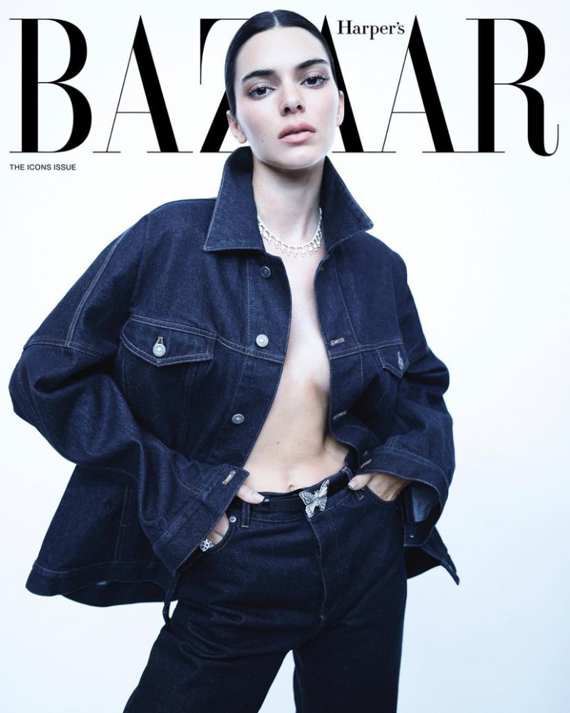 Kendall Jenner featured on the Harper\'s Bazaar USA cover from September 2023