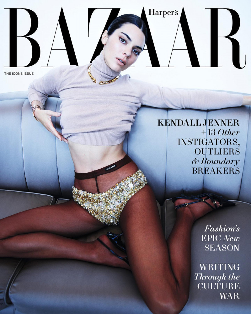 Kendall Jenner featured on the Harper\'s Bazaar USA cover from September 2023