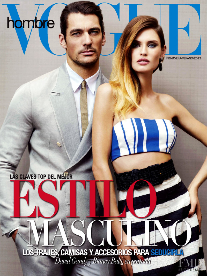 Bianca Balti, David Gandy featured on the Vogue Hombre Mexico cover from June 2013