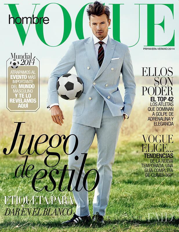 Alex Lundqvist featured on the Vogue Hombre Mexico cover from June 2014