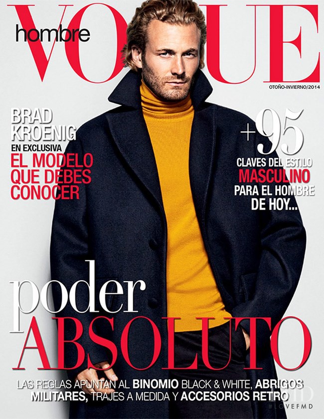 Brad Kroenig featured on the Vogue Hombre Mexico cover from September 2014