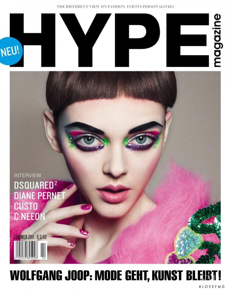 Masha Tyelna featured on the HYPE Magazine cover from June 2011