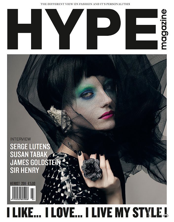 Yulia Petrova featured on the HYPE Magazine cover from September 2011
