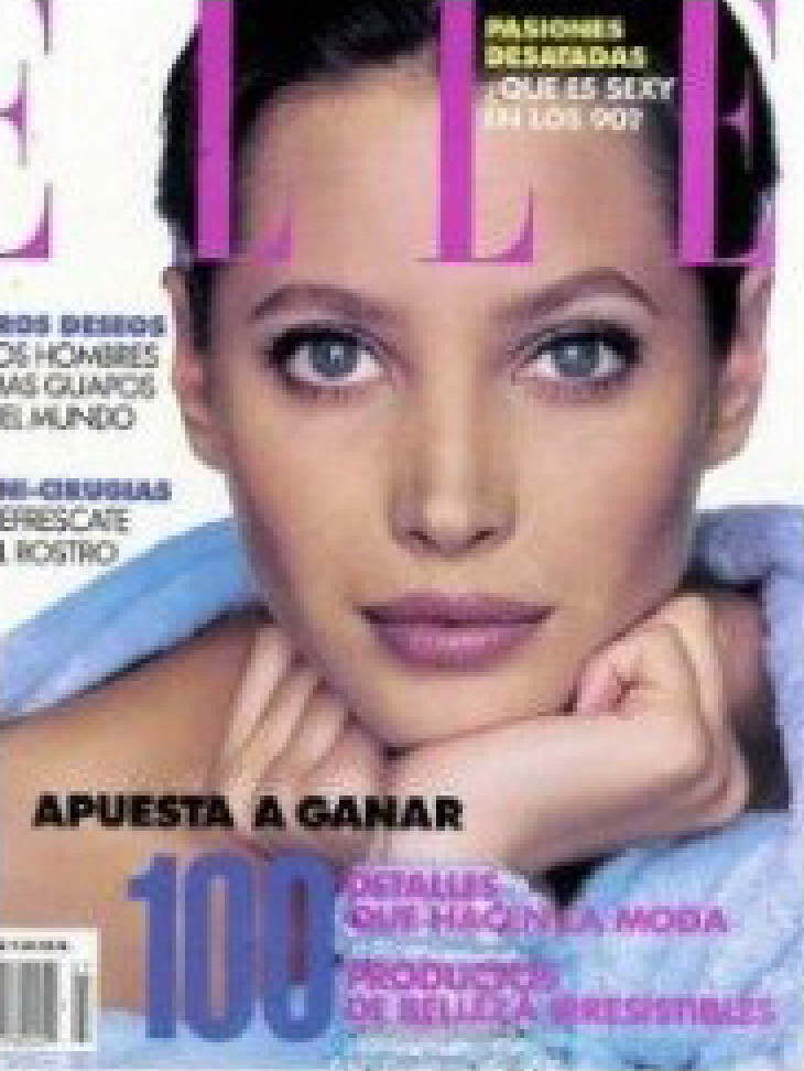 Christy Turlington featured on the Elle Latin America cover from June 1995