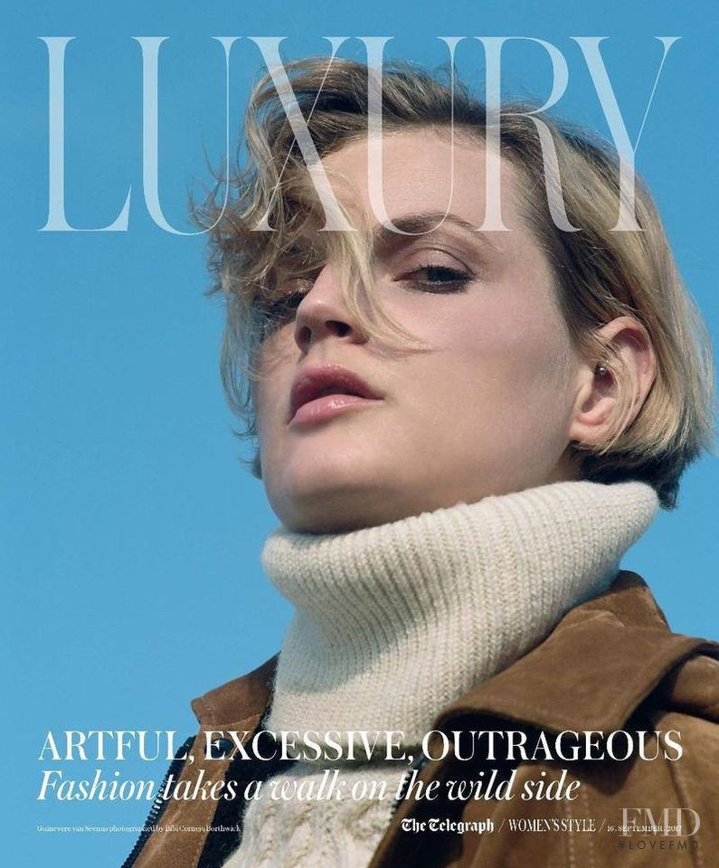 Guinevere van Seenus featured on the Telegraph Luxury  cover from September 2017