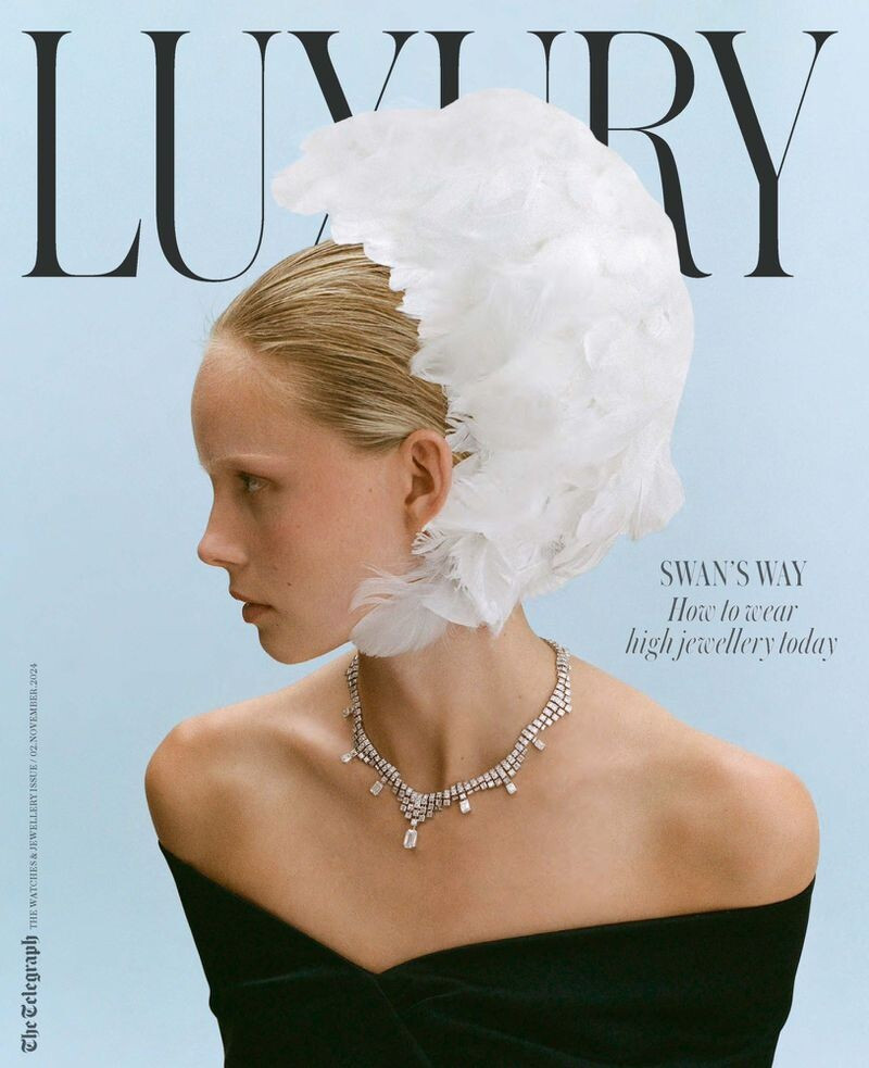 Tara Halliwell featured on the Telegraph Luxury  cover from February 2024
