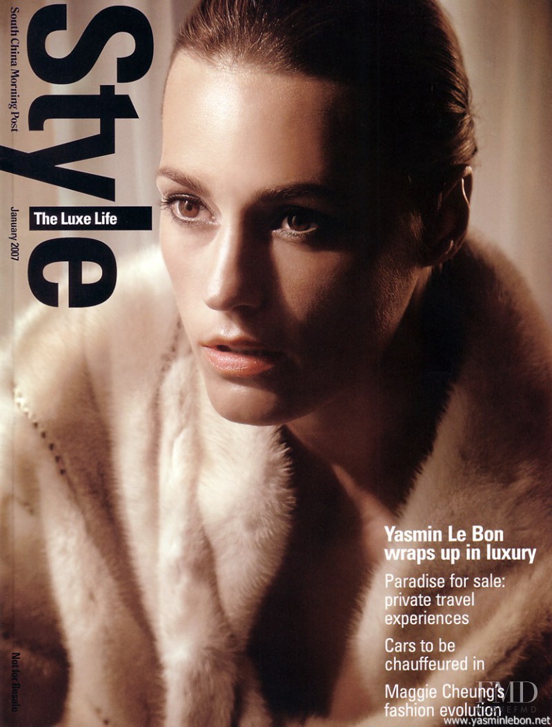 Yasmin Le Bon featured on the SCMP Style cover from January 2007