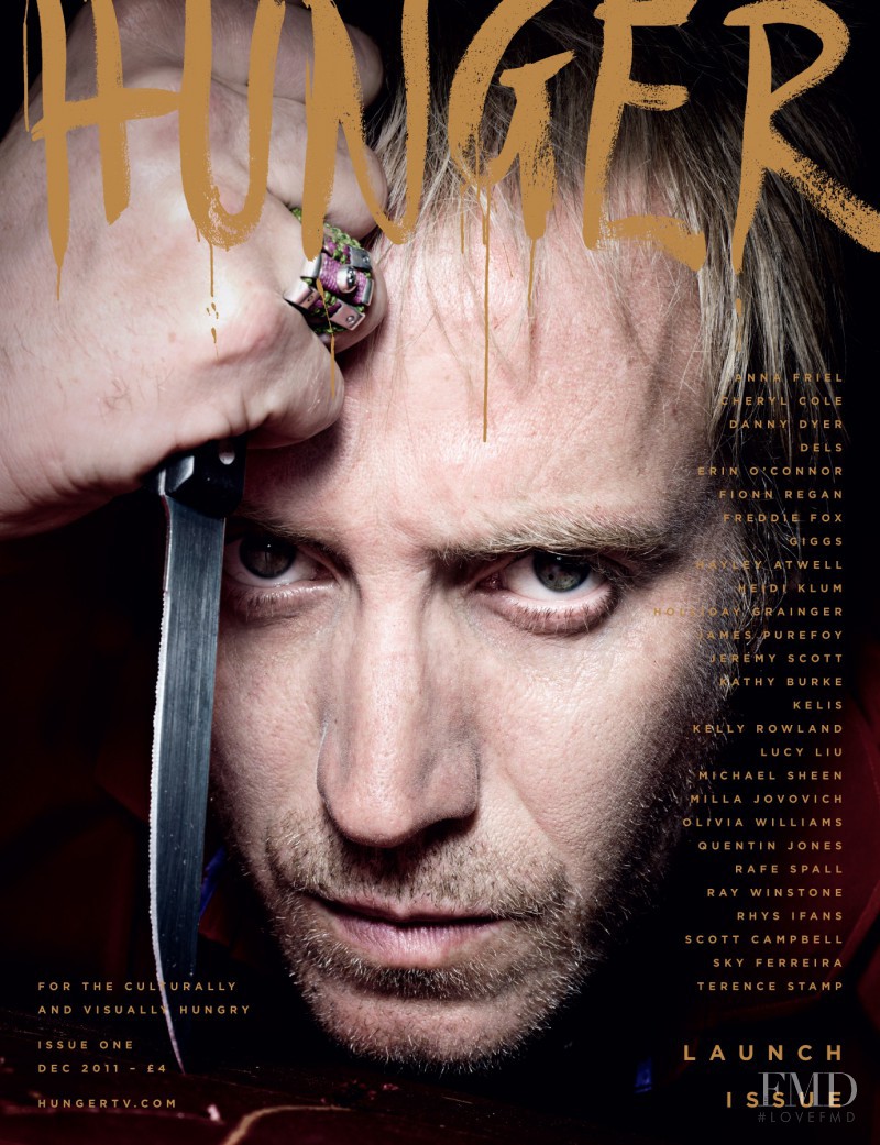 Rhys Ifans featured on the The Hunger cover from December 2011