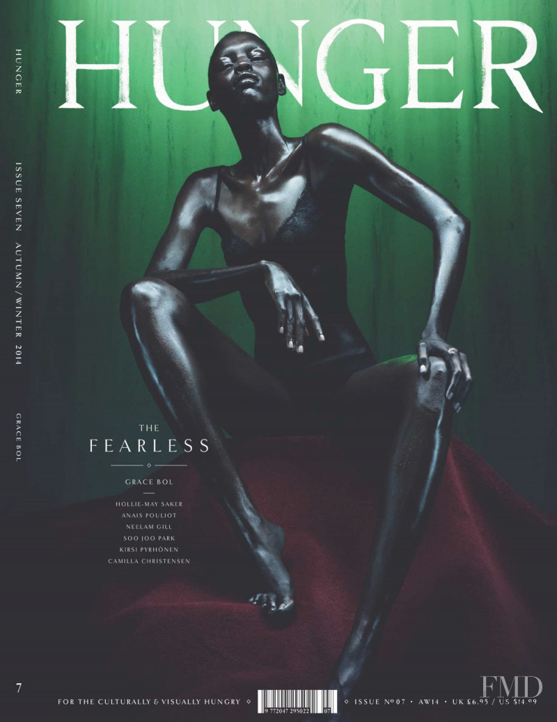 Grace Bol featured on the The Hunger cover from April 2014