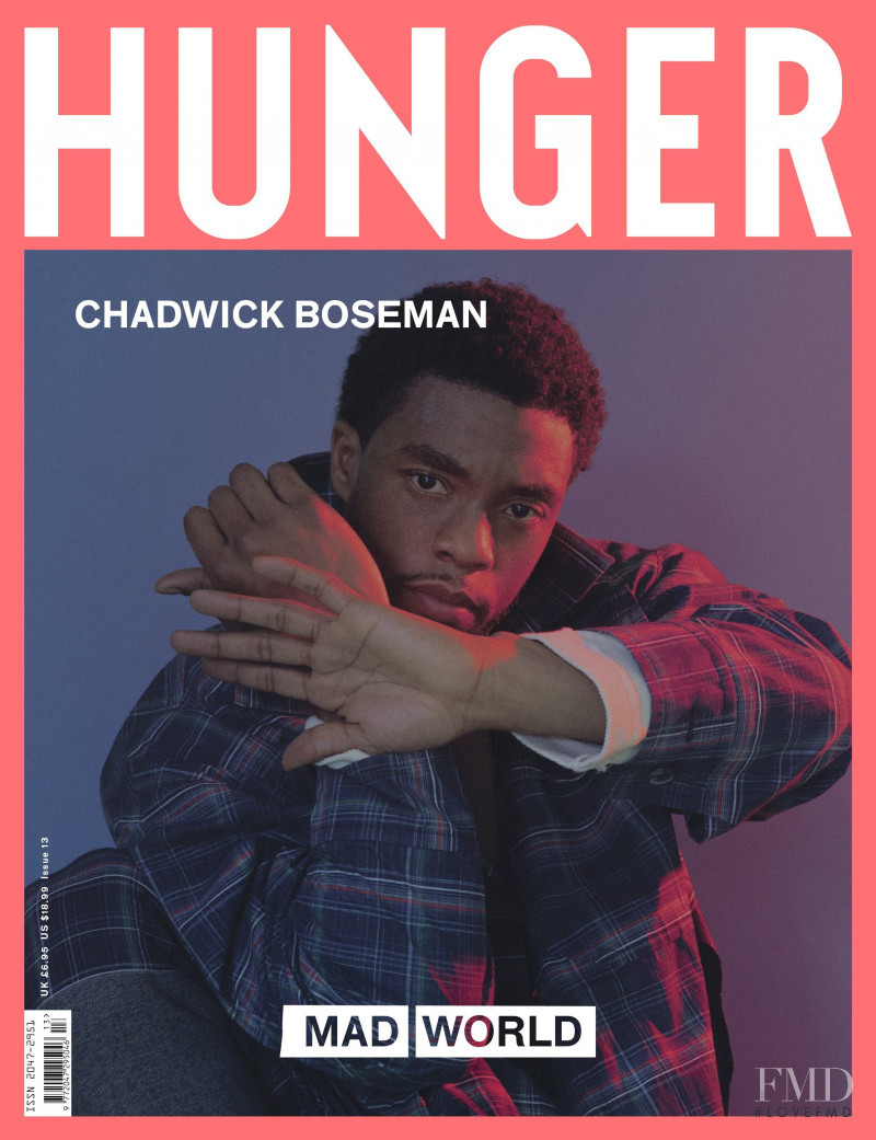Chadwick Boseman featured on the The Hunger cover from February 2018