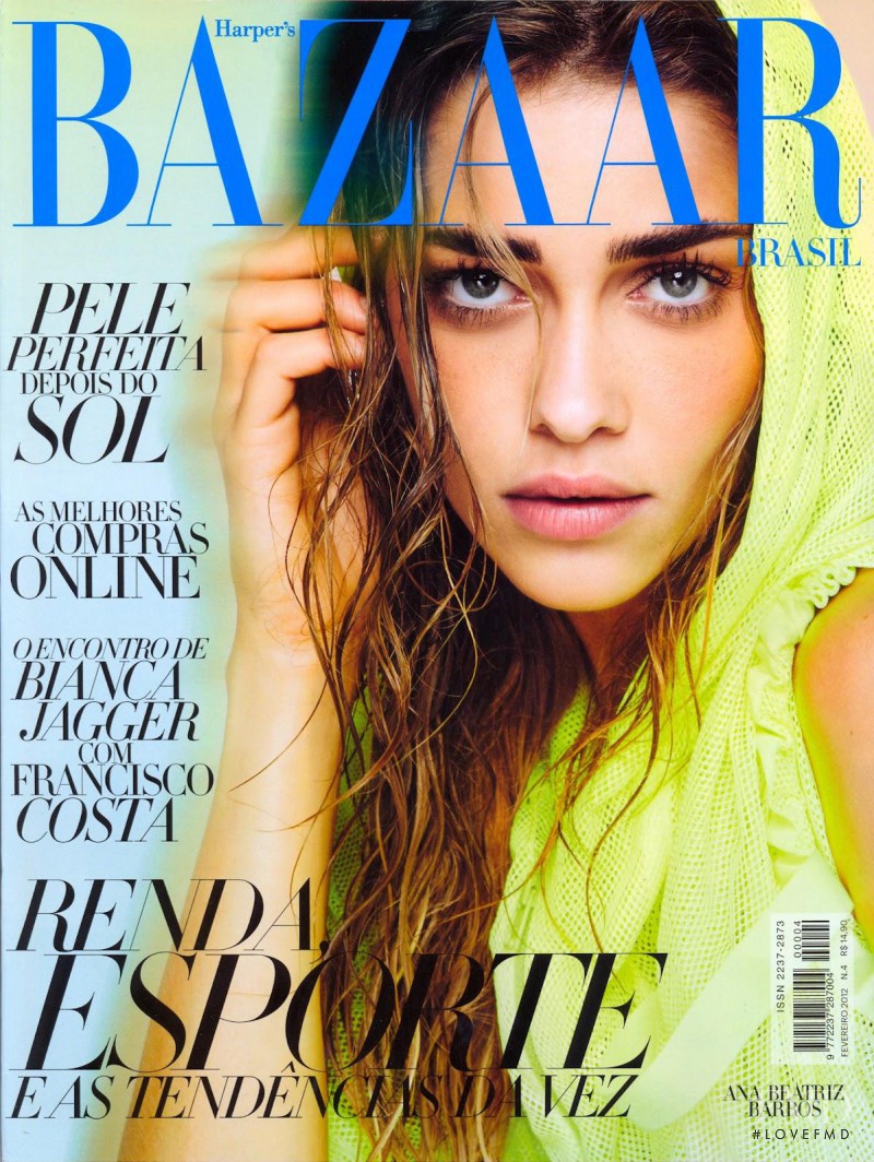 Ana Beatriz Barros featured on the Harper\'s Bazaar Brazil cover from February 2012