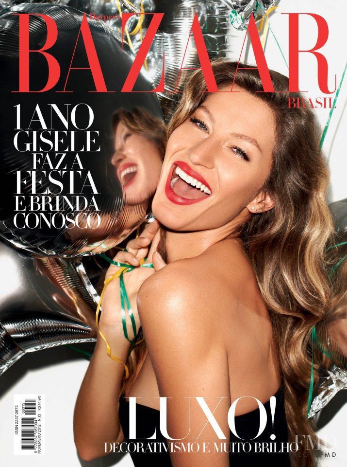 Gisele Bundchen featured on the Harper\'s Bazaar Brazil cover from November 2012