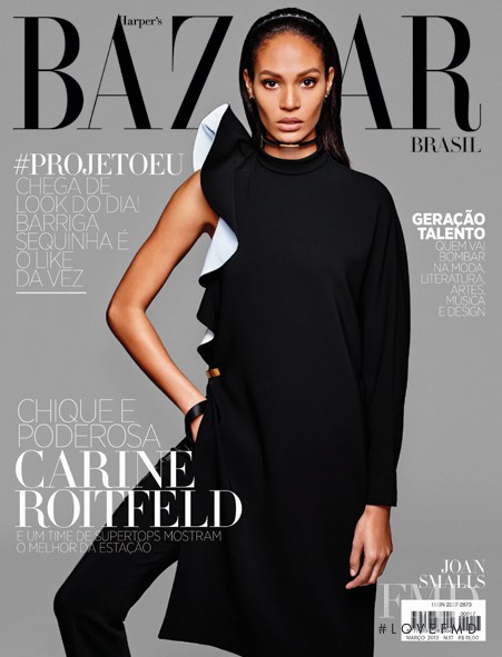 Joan Smalls featured on the Harper\'s Bazaar Brazil cover from March 2013