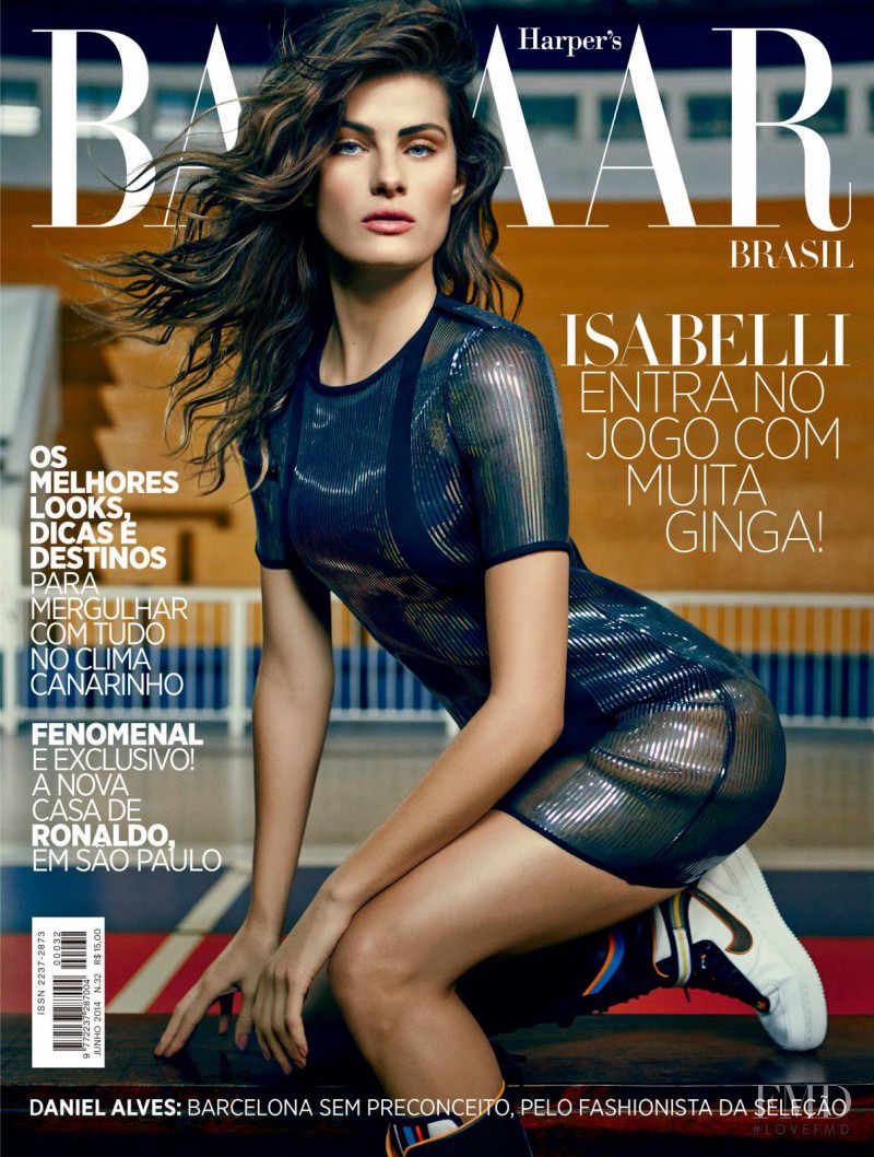Isabeli Fontana featured on the Harper\'s Bazaar Brazil cover from June 2014