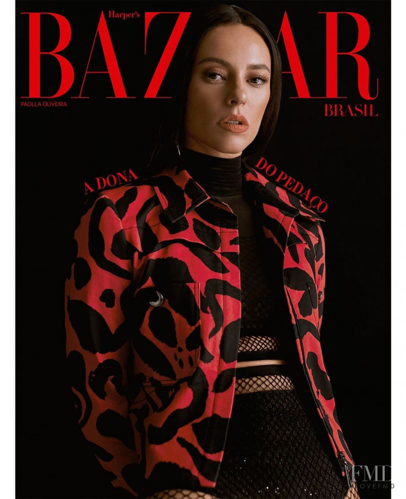 Paolla Oliveira featured on the Harper\'s Bazaar Brazil cover from August 2019