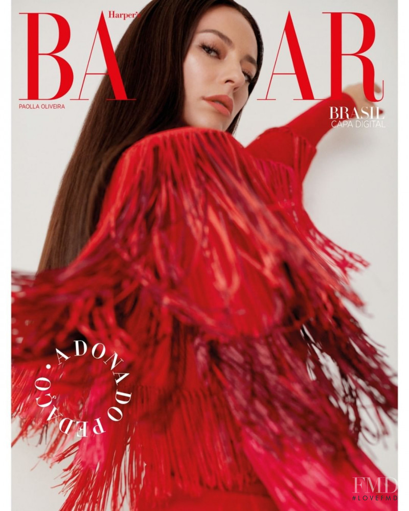 Paolla Oliveira featured on the Harper\'s Bazaar Brazil cover from August 2019