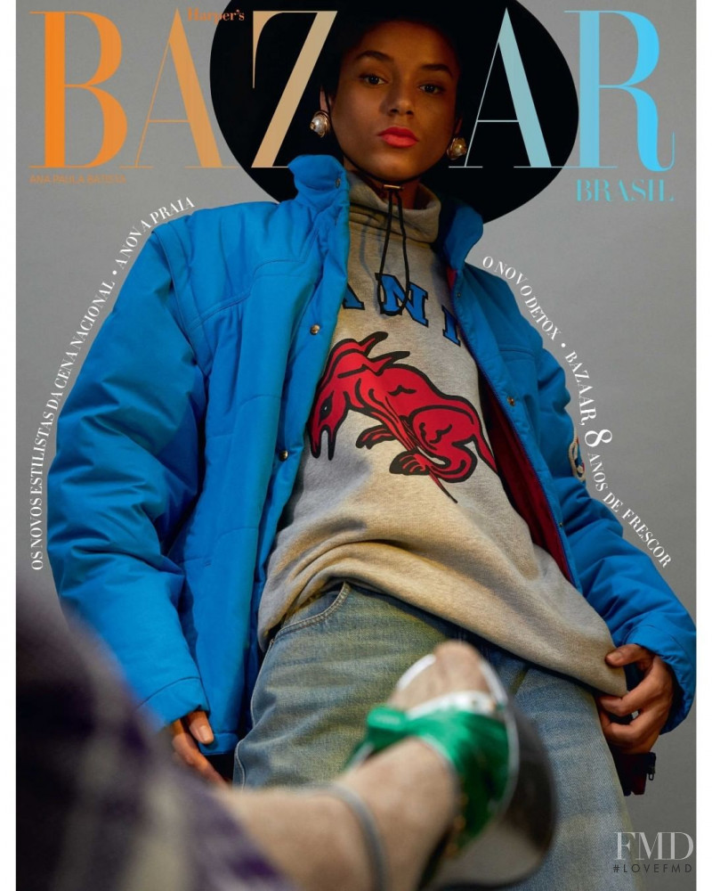Ana Paula Batista featured on the Harper\'s Bazaar Brazil cover from November 2019