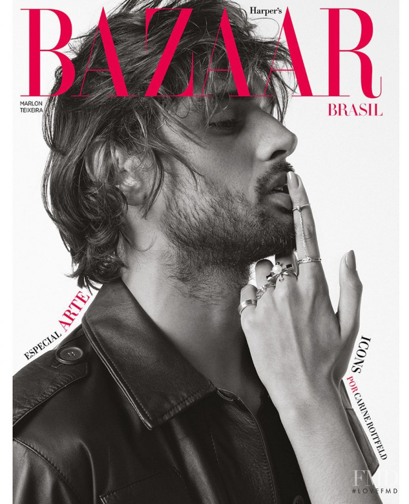 Marlon Teixeira featured on the Harper\'s Bazaar Brazil cover from September 2019