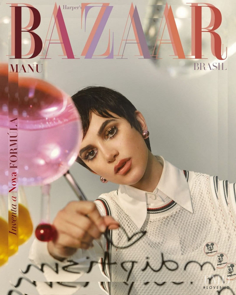 Manu Gavassi   featured on the Harper\'s Bazaar Brazil cover from August 2020