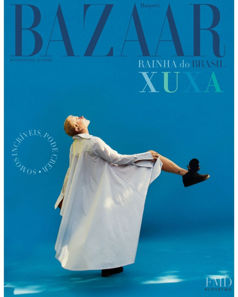 Xuxa Meneghel featured on the Harper\'s Bazaar Brazil cover from May 2020