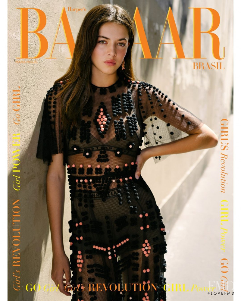 Maria Miguel featured on the Harper\'s Bazaar Brazil cover from September 2020