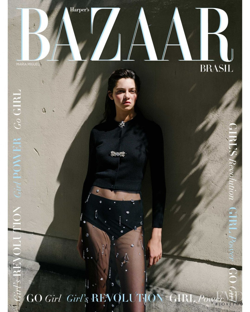 Maria Miguel featured on the Harper\'s Bazaar Brazil cover from September 2020