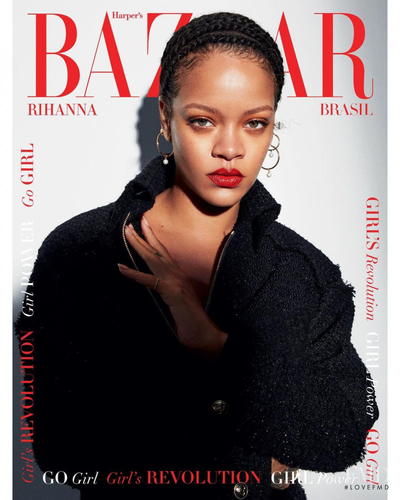 Rihanna featured on the Harper\'s Bazaar Brazil cover from September 2020