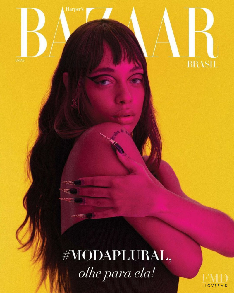 Urias featured on the Harper\'s Bazaar Brazil cover from February 2021