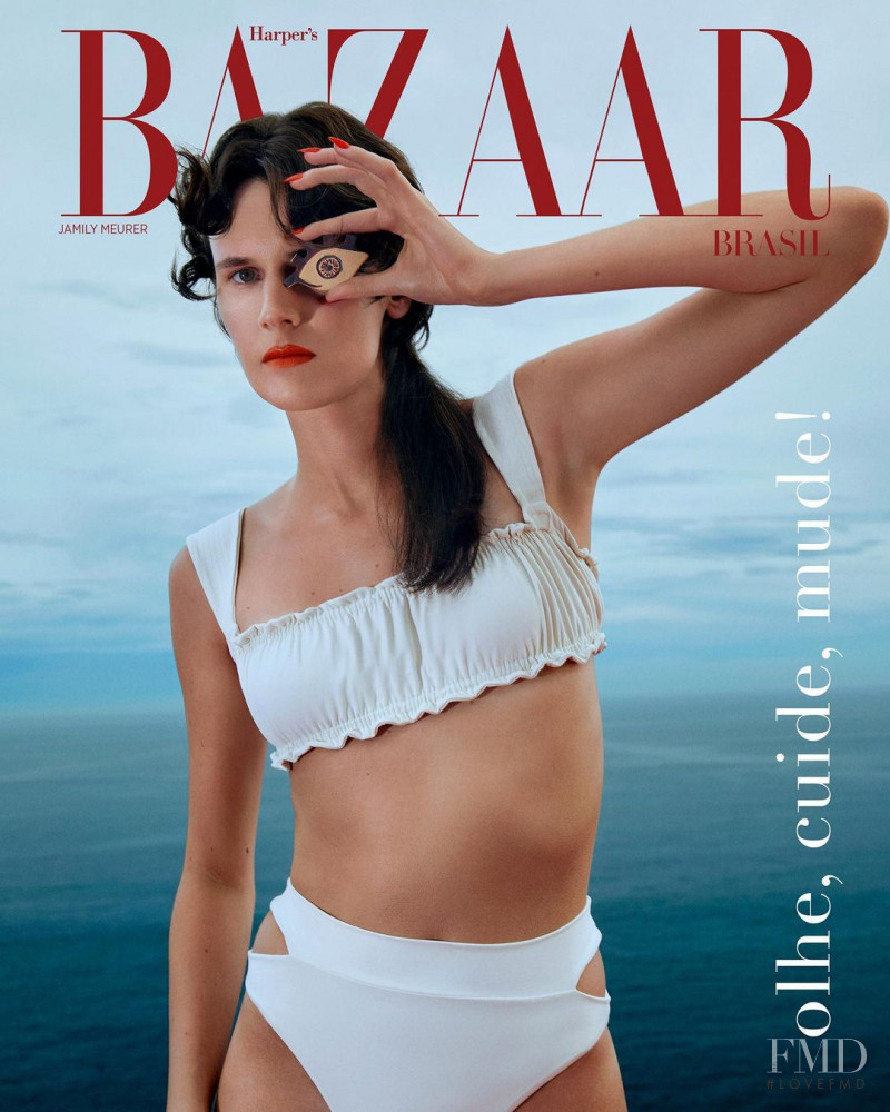Jamily Meurer Wernke featured on the Harper\'s Bazaar Brazil cover from January 2021