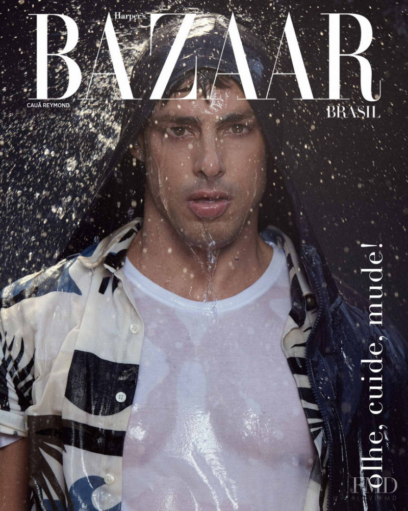 Caua Reymond featured on the Harper\'s Bazaar Brazil cover from January 2021