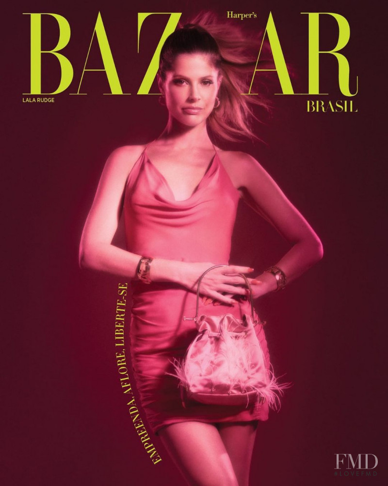 Lala Rudge featured on the Harper\'s Bazaar Brazil cover from March 2021