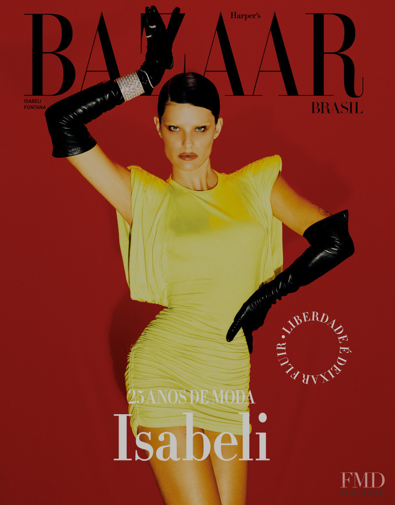 Isabeli Fontana featured on the Harper\'s Bazaar Brazil cover from September 2021
