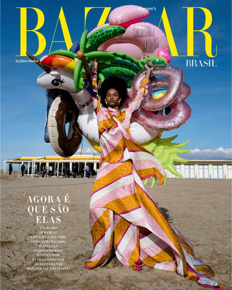 Gloria Maria Fonseca featured on the Harper\'s Bazaar Brazil cover from April 2022