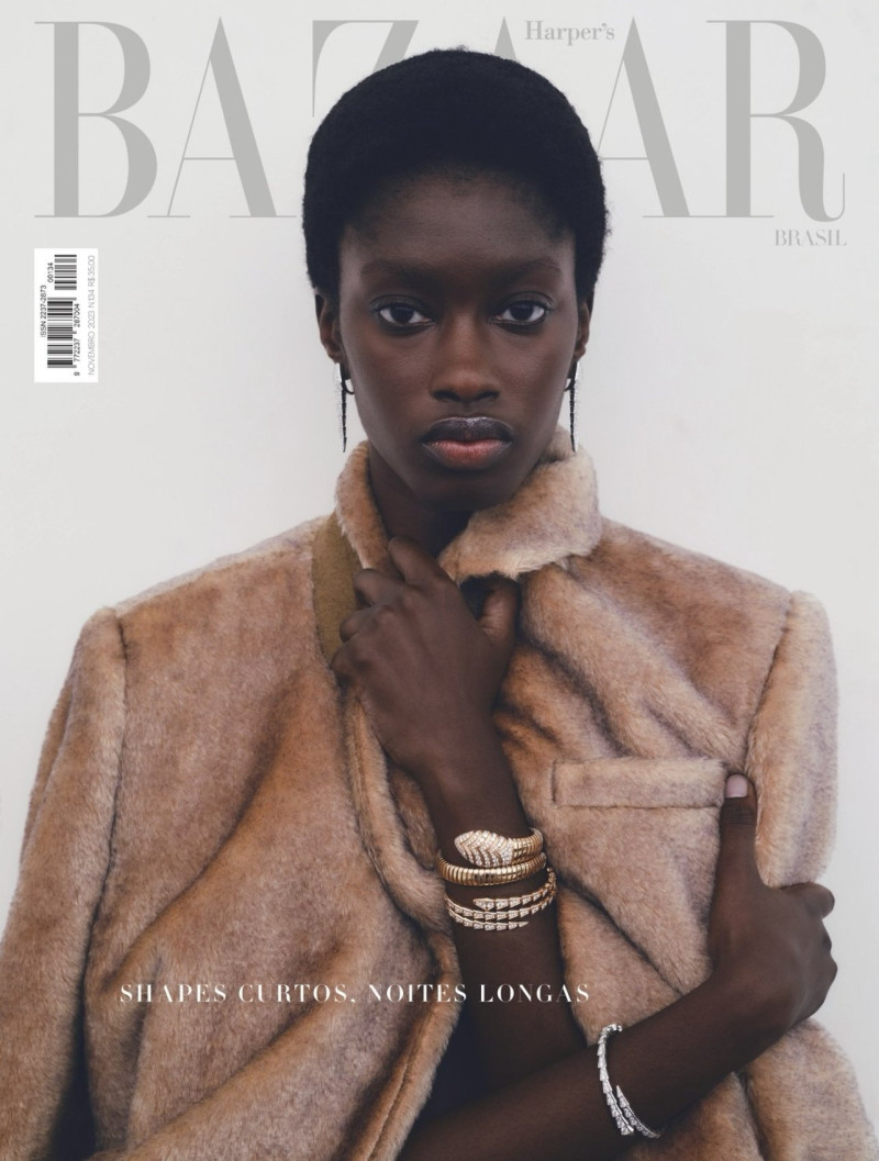 Sheila Bawar featured on the Harper\'s Bazaar Brazil cover from November 2023