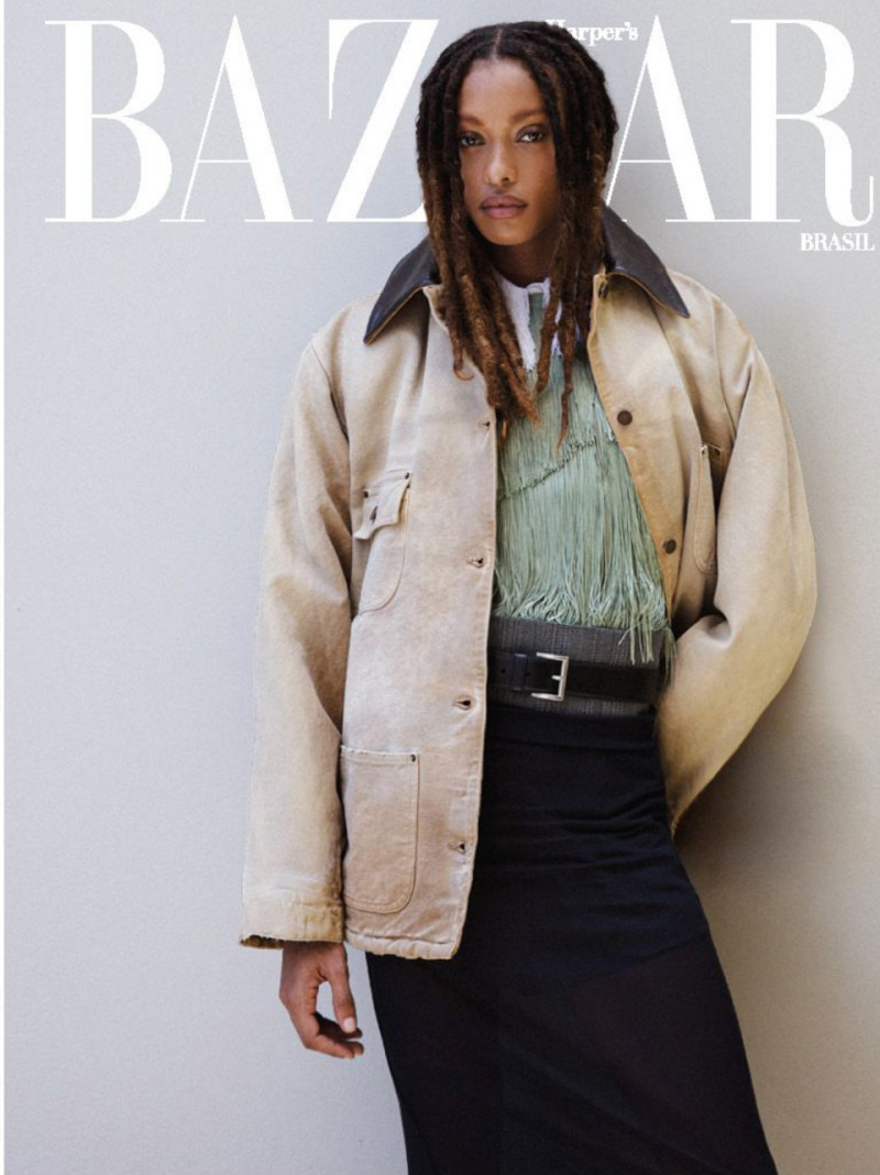 Samile Bermannelli featured on the Harper\'s Bazaar Brazil cover from March 2024