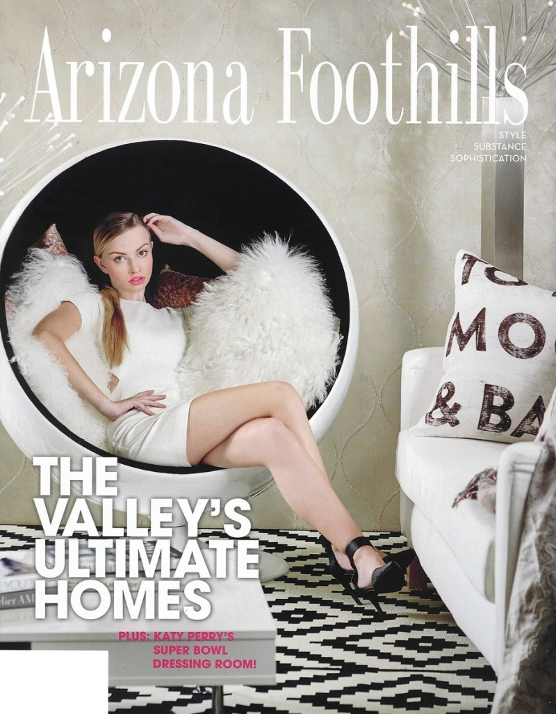 Taylor Justine Howard featured on the Arizona Foothills cover from March 2016