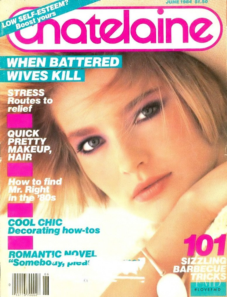 Jeanette Hallen featured on the Châtelaine cover from June 1984