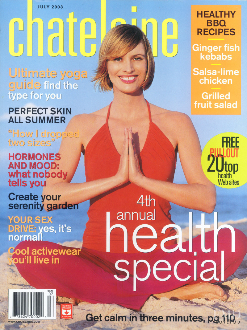 Cathy Fedoruk featured on the Châtelaine cover from July 2003