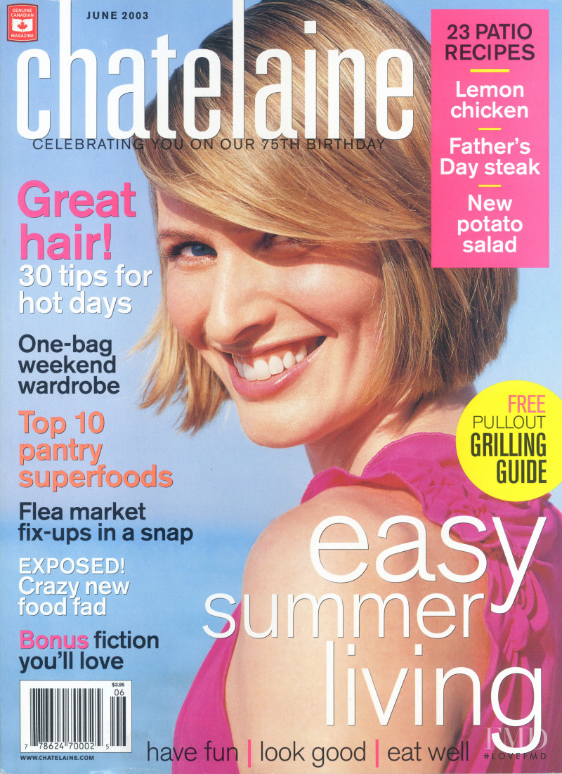 Cathy Fedoruk featured on the Châtelaine cover from June 2003