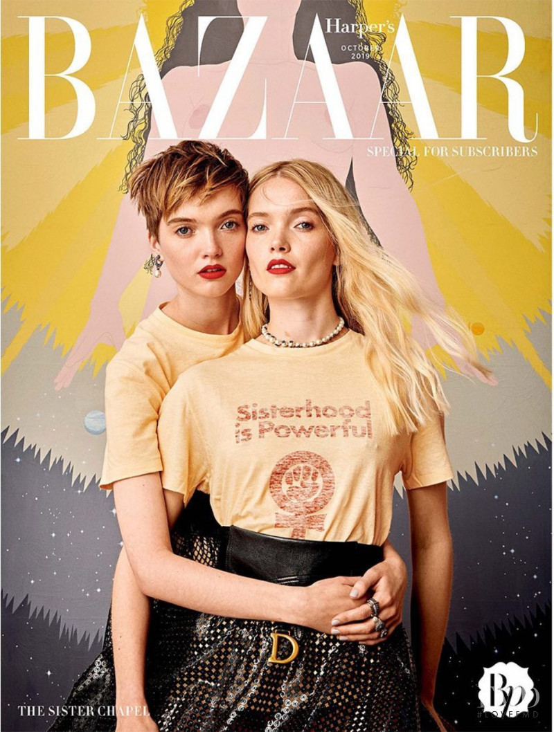 Ruth Bell, May Bell featured on the Harper\'s Bazaar Japan cover from October 2019