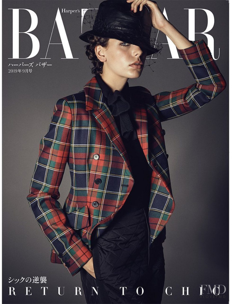 Lex Hands featured on the Harper\'s Bazaar Japan cover from September 2019