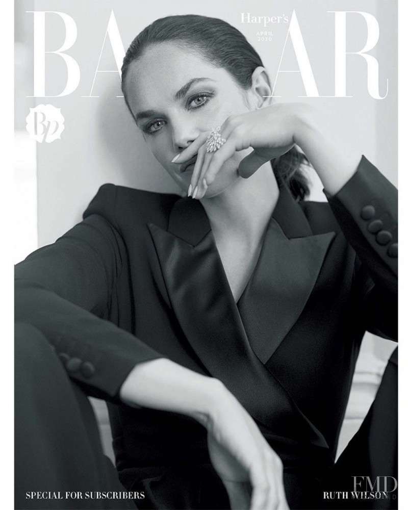 Ruth Wilson featured on the Harper\'s Bazaar Japan cover from April 2020