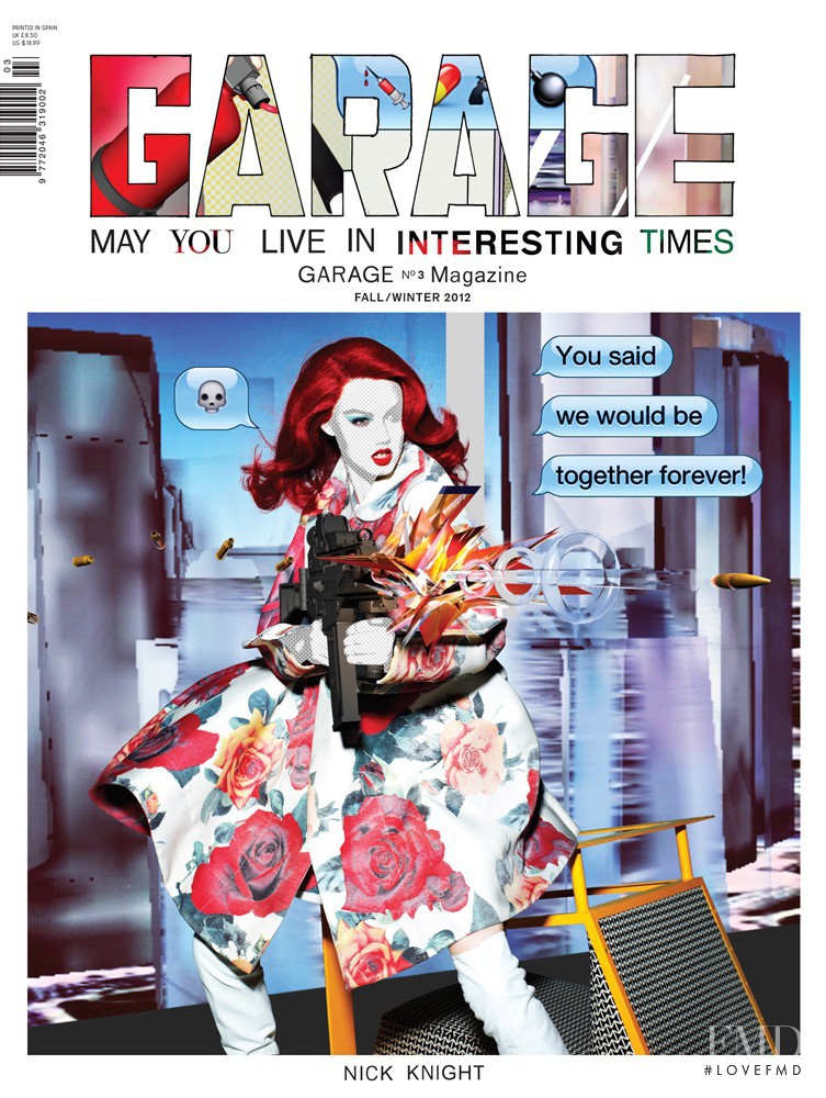Lindsey Wixson featured on the Garage cover from September 2012