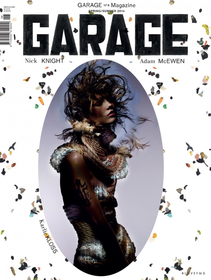 Karlie Kloss featured on the Garage cover from February 2014