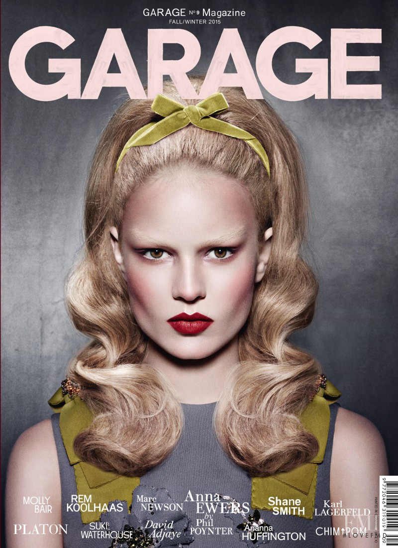 Anna Ewers featured on the Garage cover from September 2015