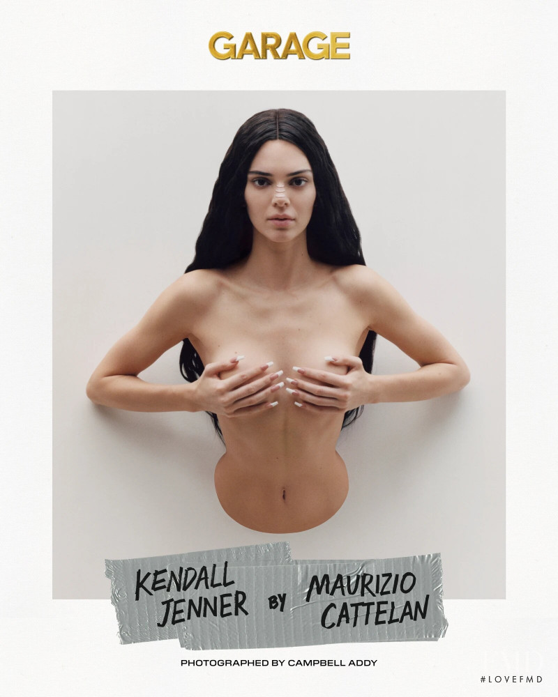 Kendall Jenner featured on the Garage cover from February 2020